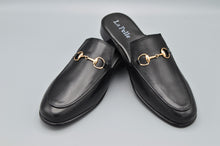 Load image into Gallery viewer, LP-S04 Horsebit Mules Black - La Pelle Store
