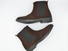 Load image into Gallery viewer, LP-500 Chelsea Boots Brown Suede Leather - La Pelle Store
